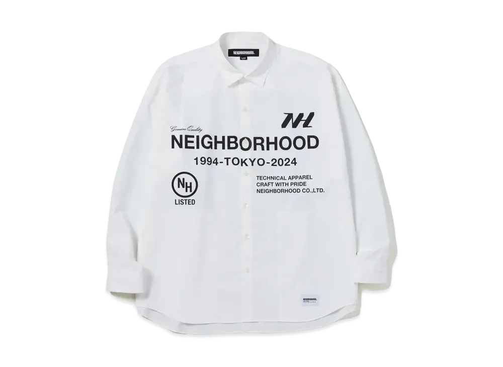 NEIGHBORHOOD Over Shirt LS "White"