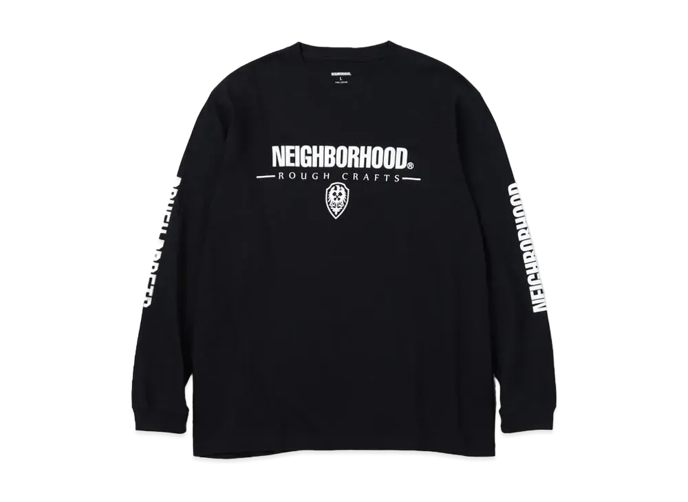 NEIGHBORHOOD x ROUGH CRAFTS . Tee LS "Black"