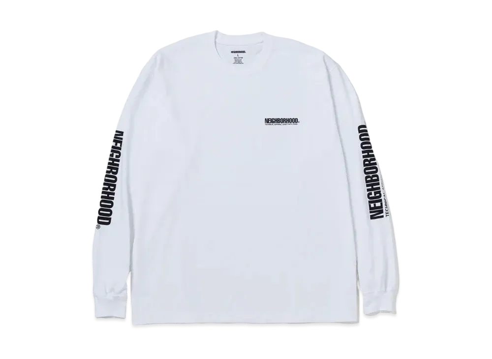 NEIGHBORHOOD NH . Tee LS-1 "White"