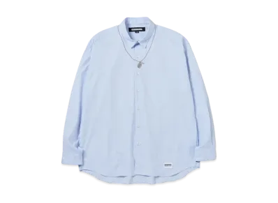 NEIGHBORHOOD Medal & Cross Embroidery Shirt LS "Blue"