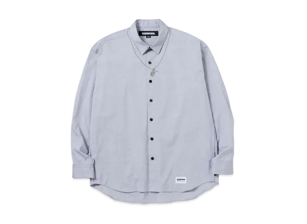 NEIGHBORHOOD Medal & Cross Embroidery Shirt LS "Black"