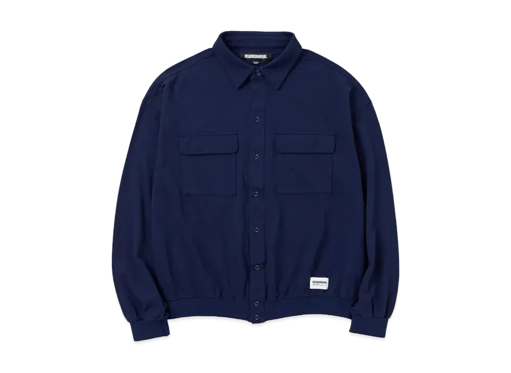 NEIGHBORHOOD Pique Shirt LS "Navy"