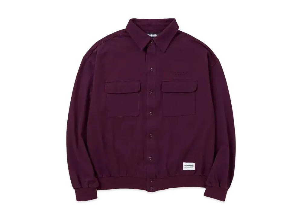 NEIGHBORHOOD Pique Shirt LS "Burgundy"