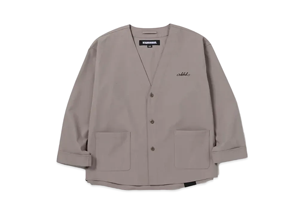 NEIGHBORHOOD No Collar Shirt LS "Gray"