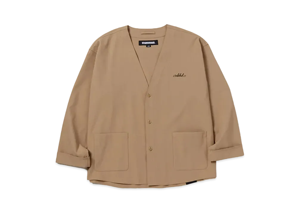 NEIGHBORHOOD No Collar Shirt LS "Beige"