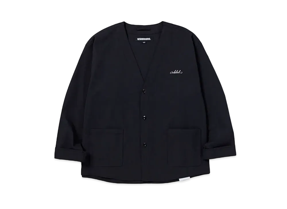 NEIGHBORHOOD No Collar Shirt LS "Black"