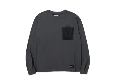 NEIGHBORHOOD Design Crewneck LS "Charcoal"