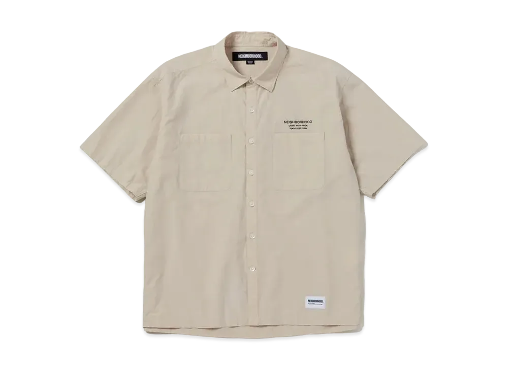 NEIGHBORHOOD Trad Shirt SS "Beige"