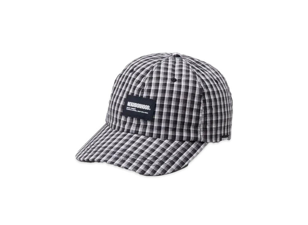 NEIGHBORHOOD Gingham Hombre Check Dad Cap "Black"