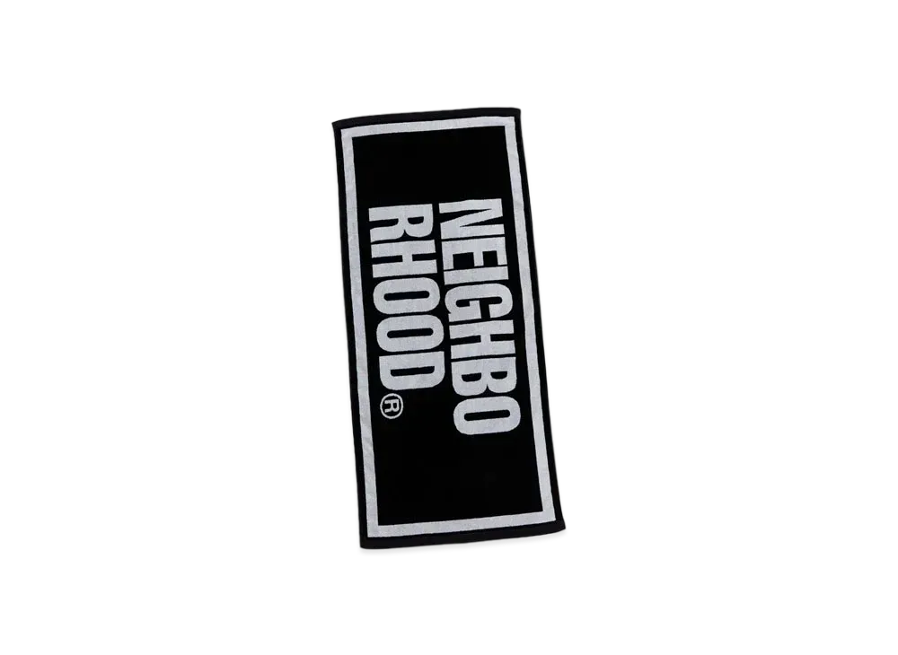NEIGHBORHOOD Logo Bath Towel "Black"