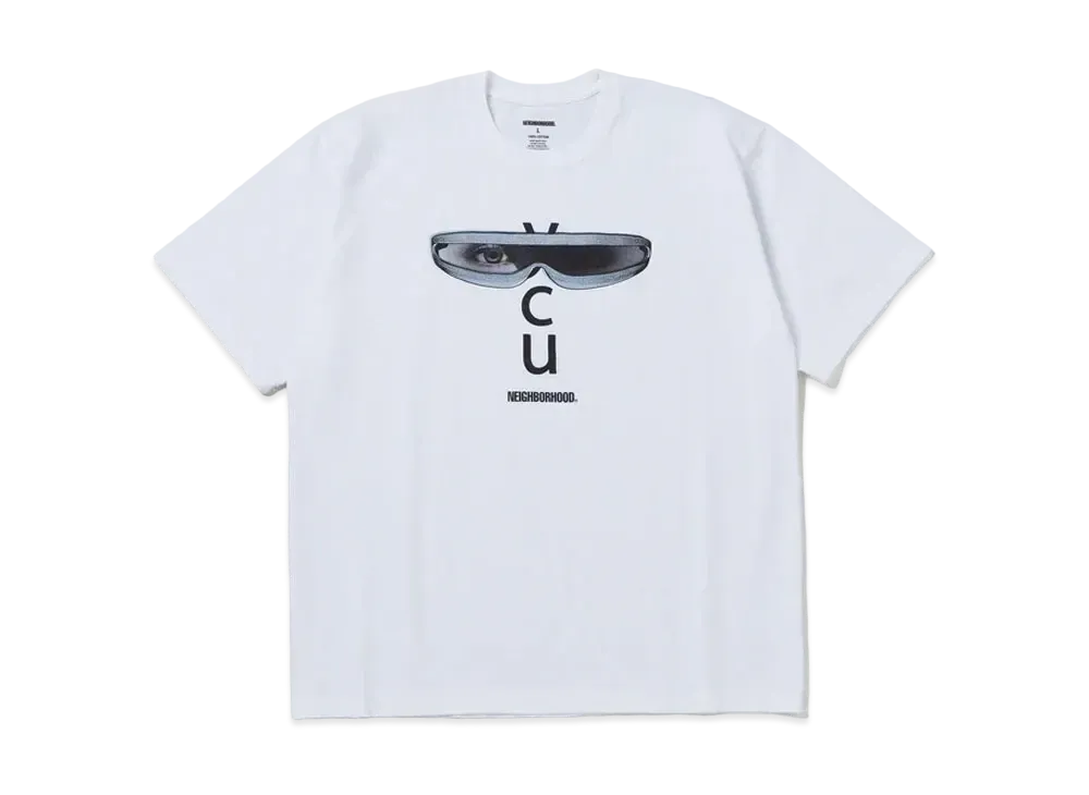 NEIGHBORHOOD x EYE C U . Tee SS "White"