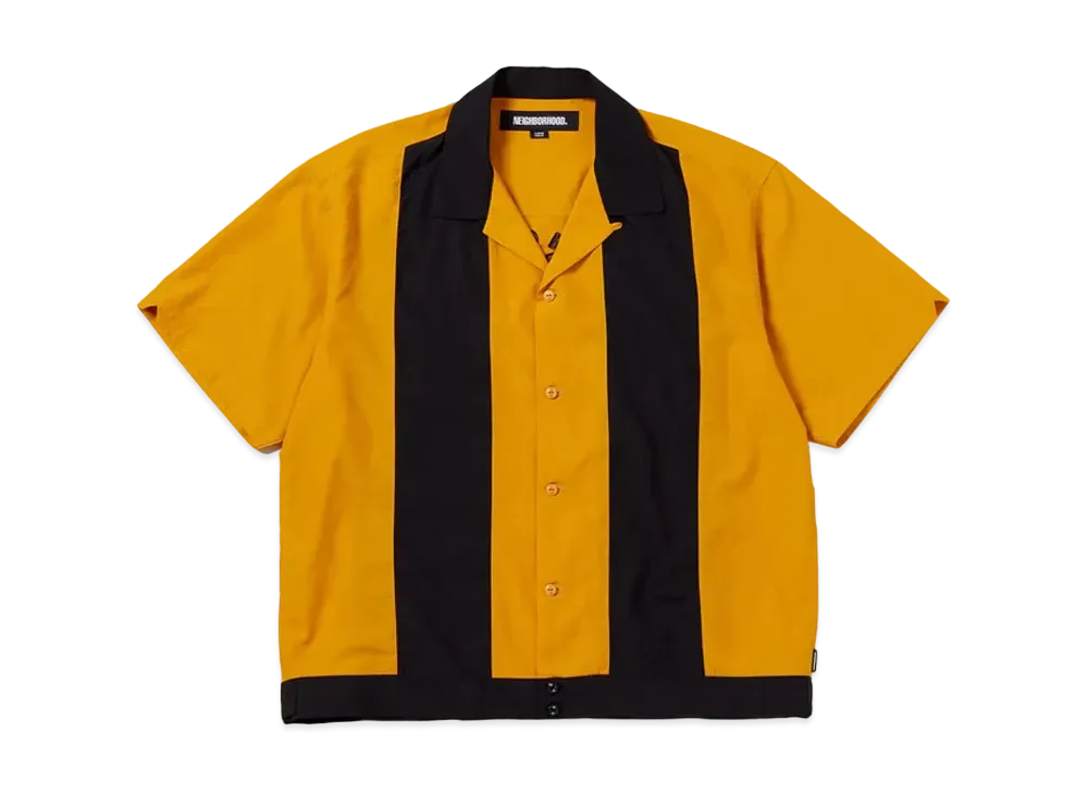 NEIGHBORHOOD Bowling Shirt SS "Yellow x Black"
