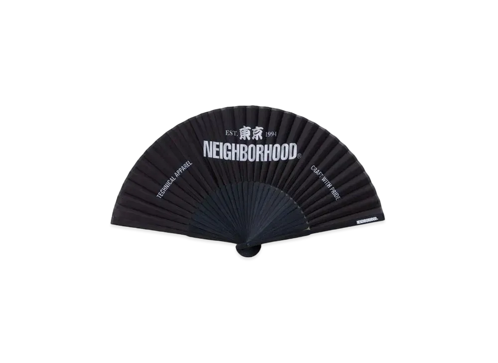 NEIGHBORHOOD CI Folding Fan "Black"