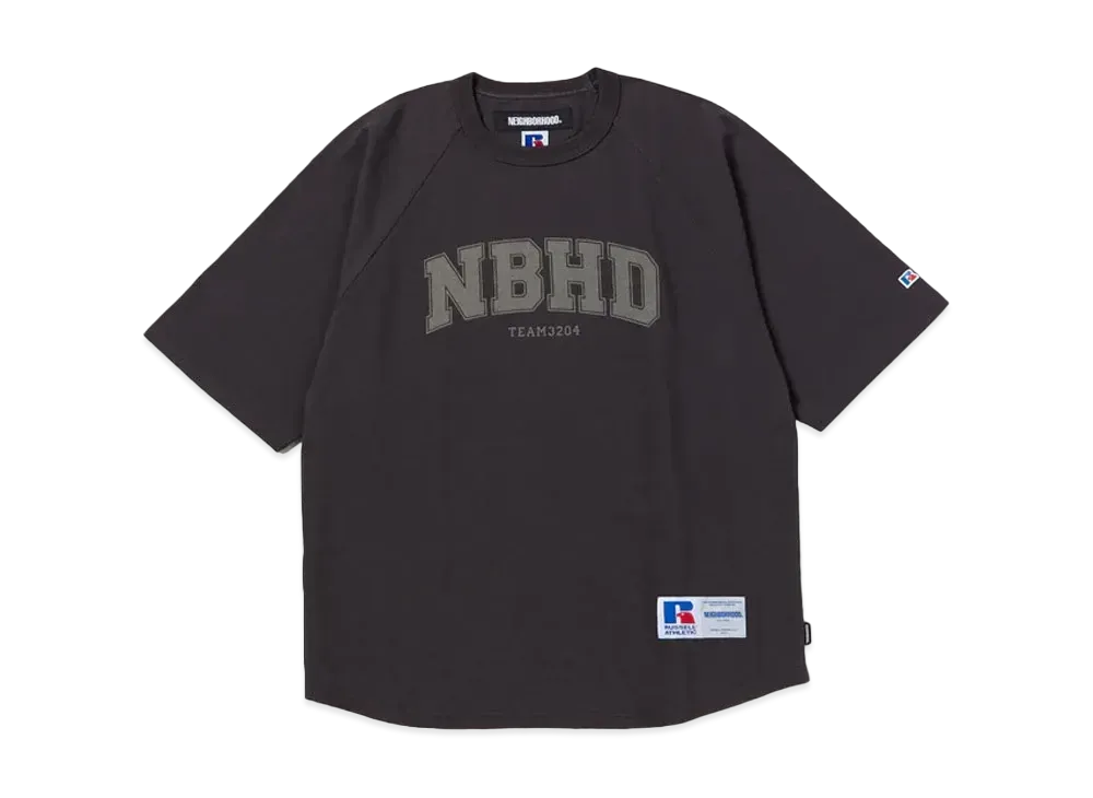 NEIGHBORHOOD x RUSSELL ATHLETIC . Crewneck SS "Black"