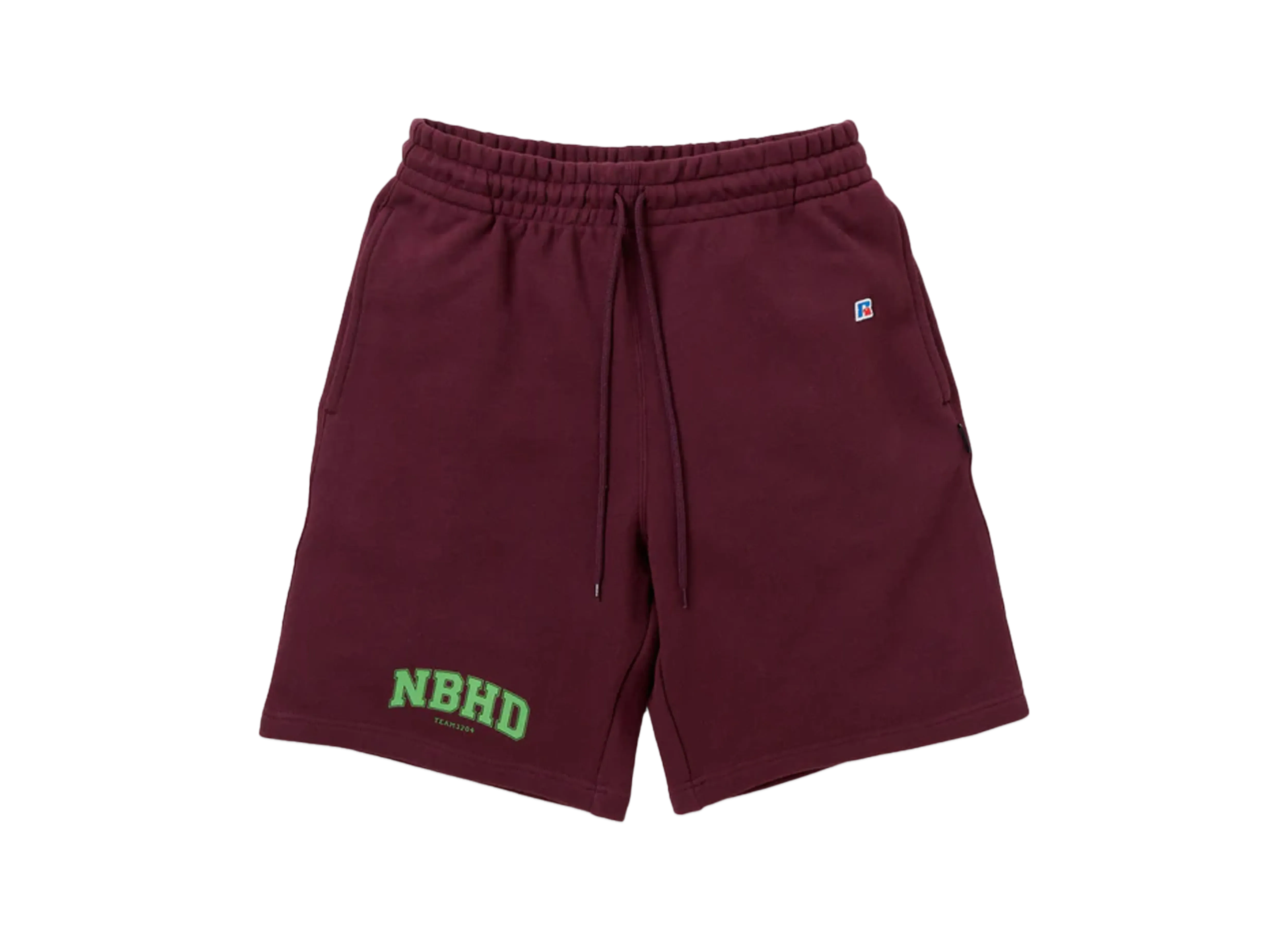 NEIGHBORHOOD x RUSSELL ATHLETIC . Sweat Short Pants "Burgundy"