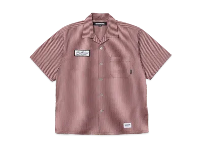 NEIGHBORHOOD Stripe Work Shirt SS "Brown"