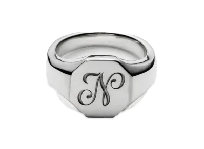 NEIGHBORHOOD Silver Signet Ring "Silver"