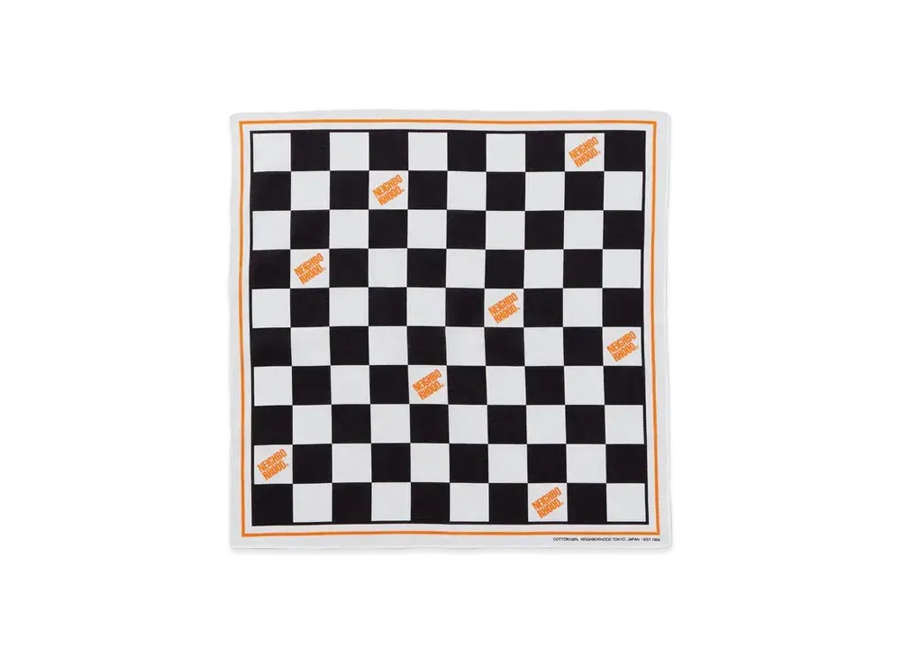 NEIGHBORHOOD Checker Bandana "Mint"