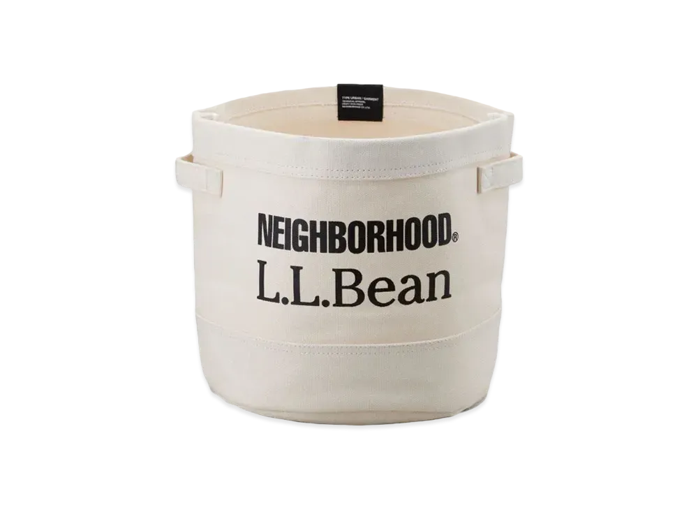 NEIGHBORHOOD x L.L.BEAN . Cubby Storage Tote "Natural"