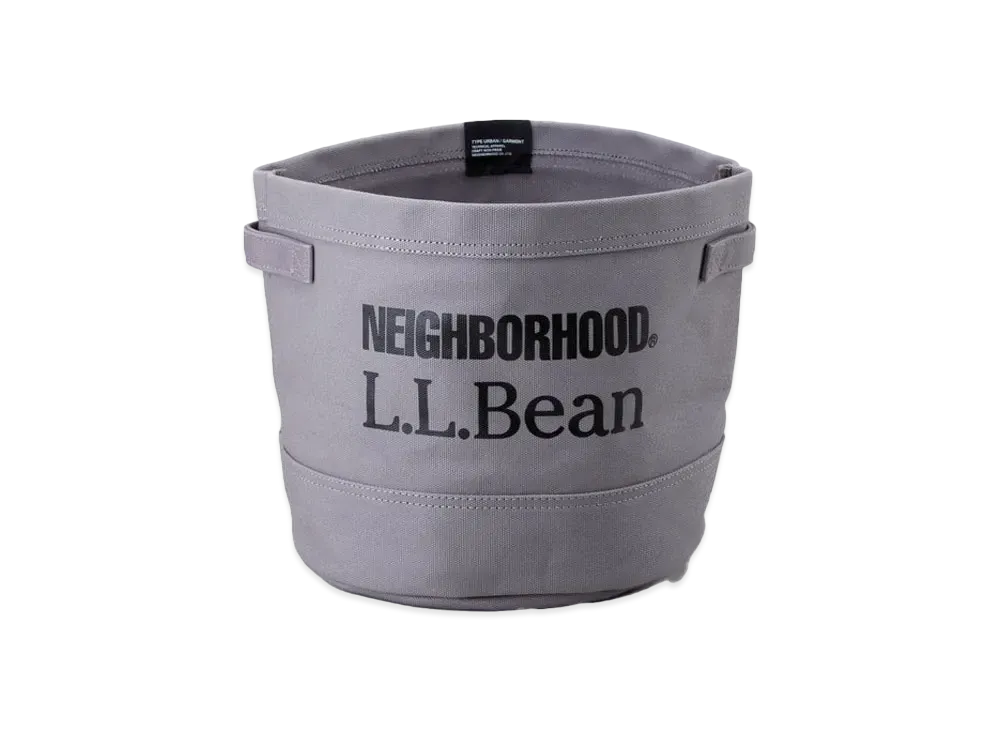 NEIGHBORHOOD x L.L.BEAN . Cubby Storage Tote "Gray"