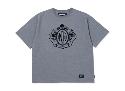 NEIGHBORHOOD Heather-Mixed Crewneck SS "Charcoal"