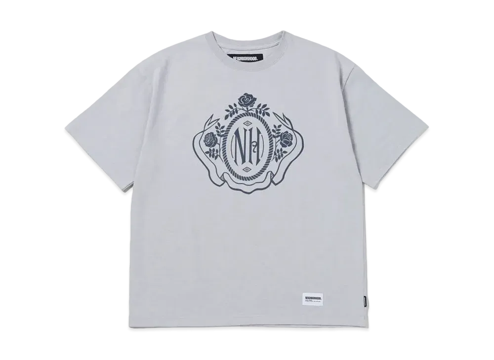 NEIGHBORHOOD Heather-Mixed Crewneck SS "Gray"