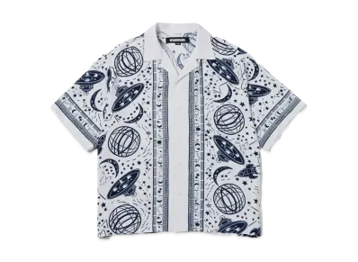NEIGHBORHOOD Cosmic Hawaiian Shirt SS "White x Navy"