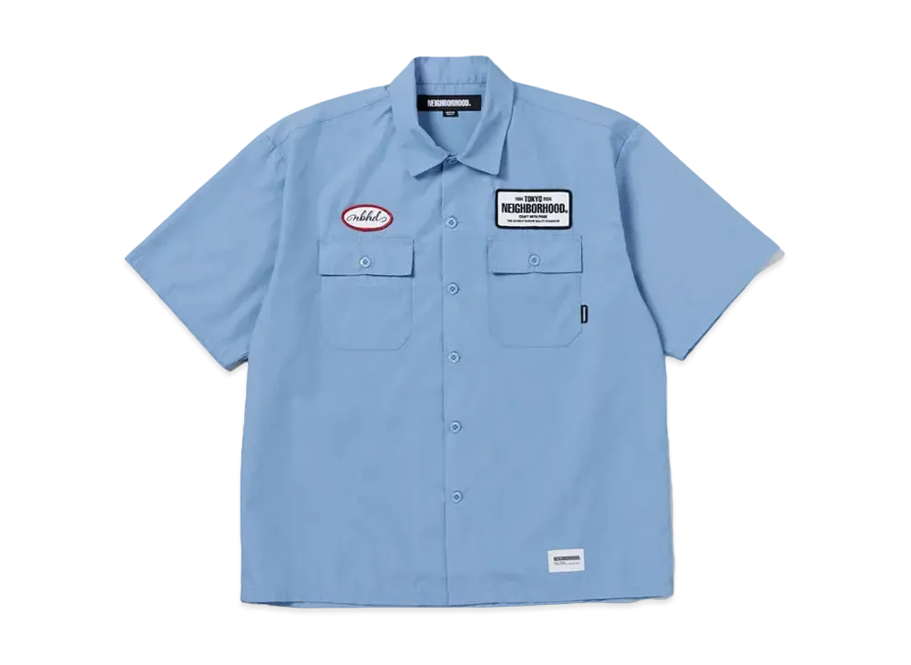 NEIGHBORHOOD Classic Work Shirt SS "Blue"