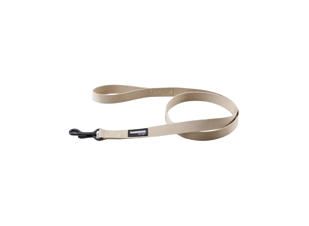 NEIGHBORHOOD Dog Leash "Beige"