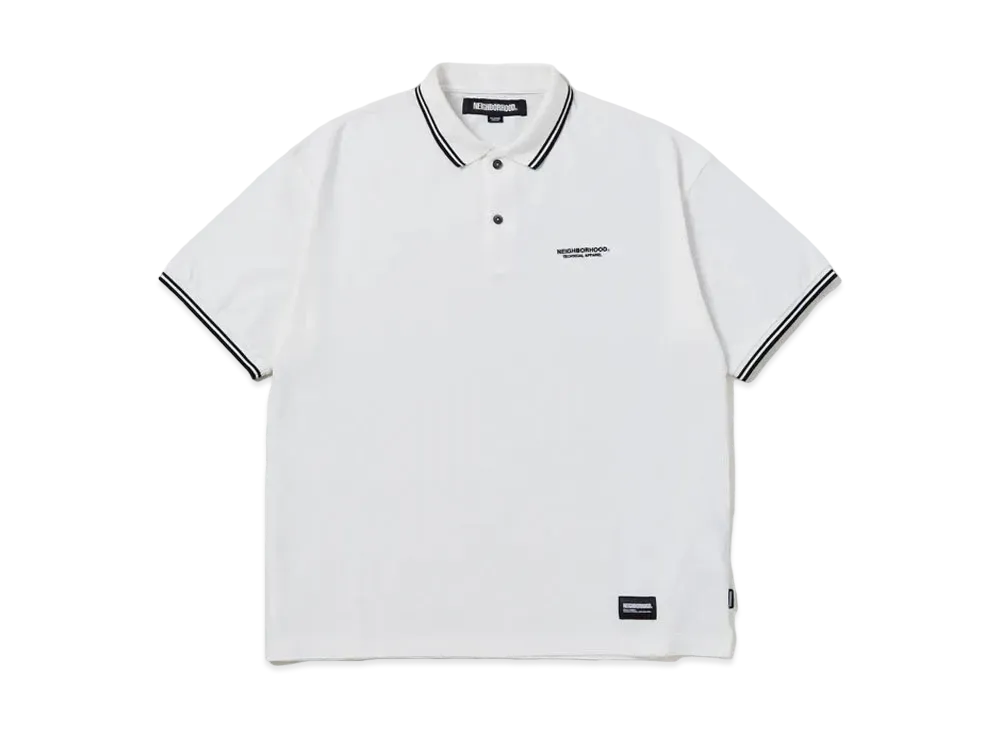 NEIGHBORHOOD Pique Line Poloshirt SS "White"