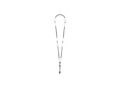 NEIGHBORHOOD Cord Cross Necklace "Black"