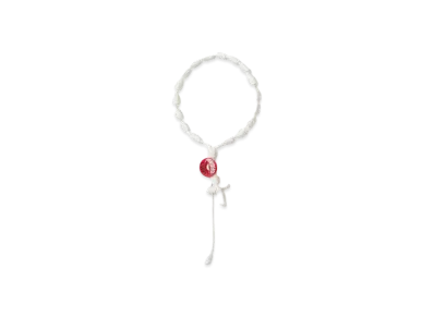NEIGHBORHOOD Cord Cross Bracelet "White"