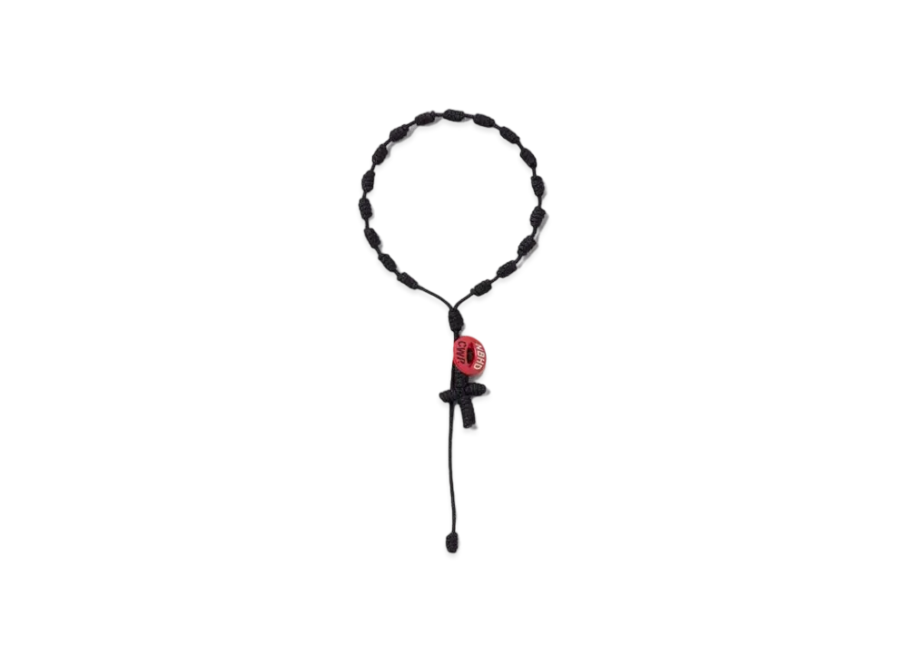 NEIGHBORHOOD Cord Cross Bracelet "Black"