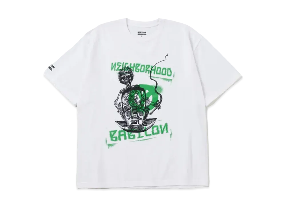 NEIGHBORHOOD x BABYLON . Tee SS-2 "White"