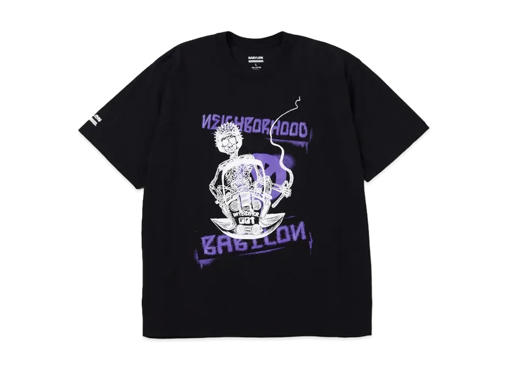 NEIGHBORHOOD x BABYLON . Tee SS-2 "Black"