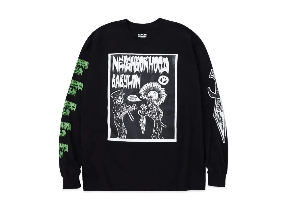 NEIGHBORHOOD x BABYLON . Tee LS-3 "Black"