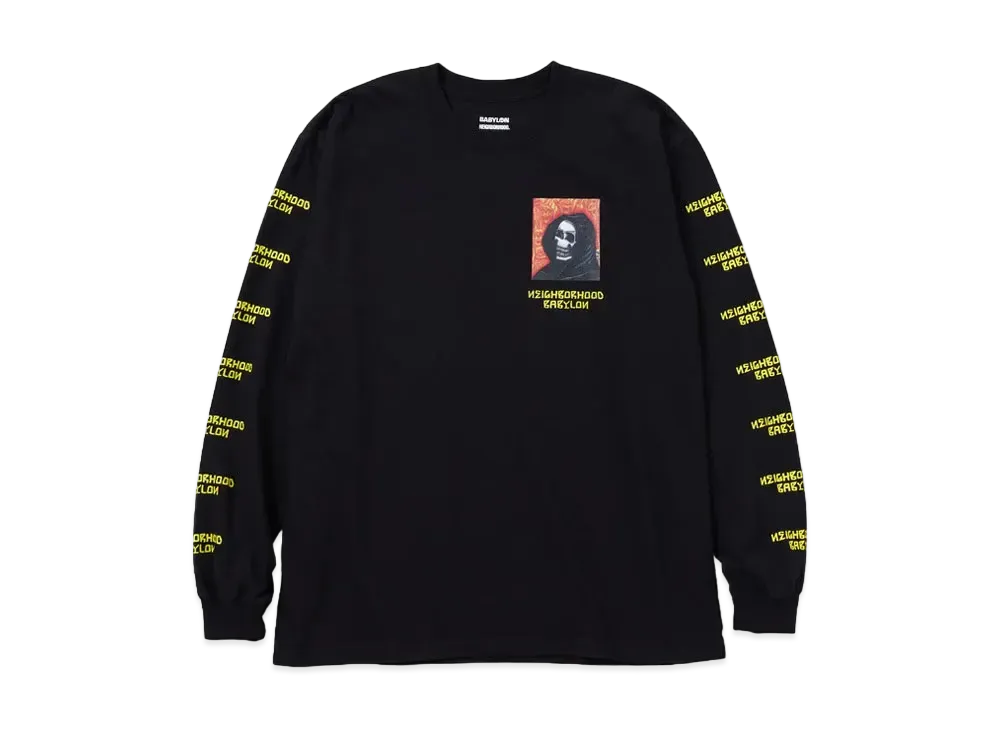 NEIGHBORHOOD x BABYLON . Tee LS-2 "Black"