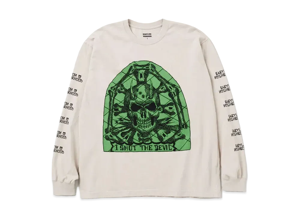 NEIGHBORHOOD x BABYLON . Tee LS-1 "Beige"