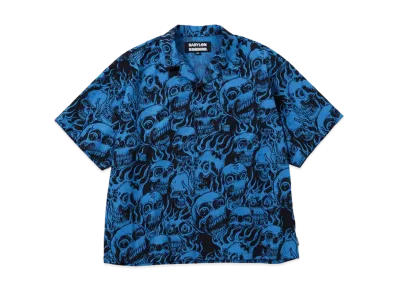 NEIGHBORHOOD x BABYLON . Hawaiian Shirt SS "Blue"