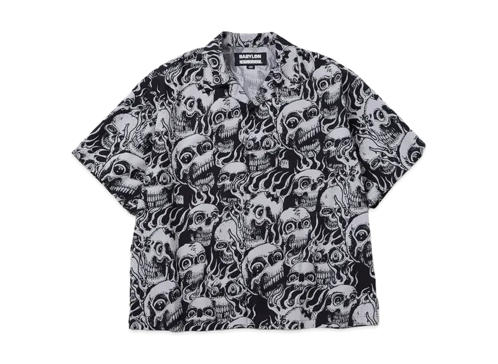 NEIGHBORHOOD x BABYLON . Hawaiian Shirt SS "Gray"