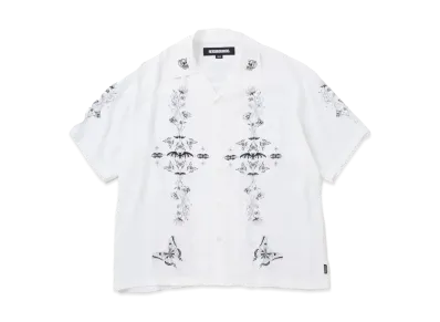 NEIGHBORHOOD x Dr WOO . Hawaiian Shirt SS "White"