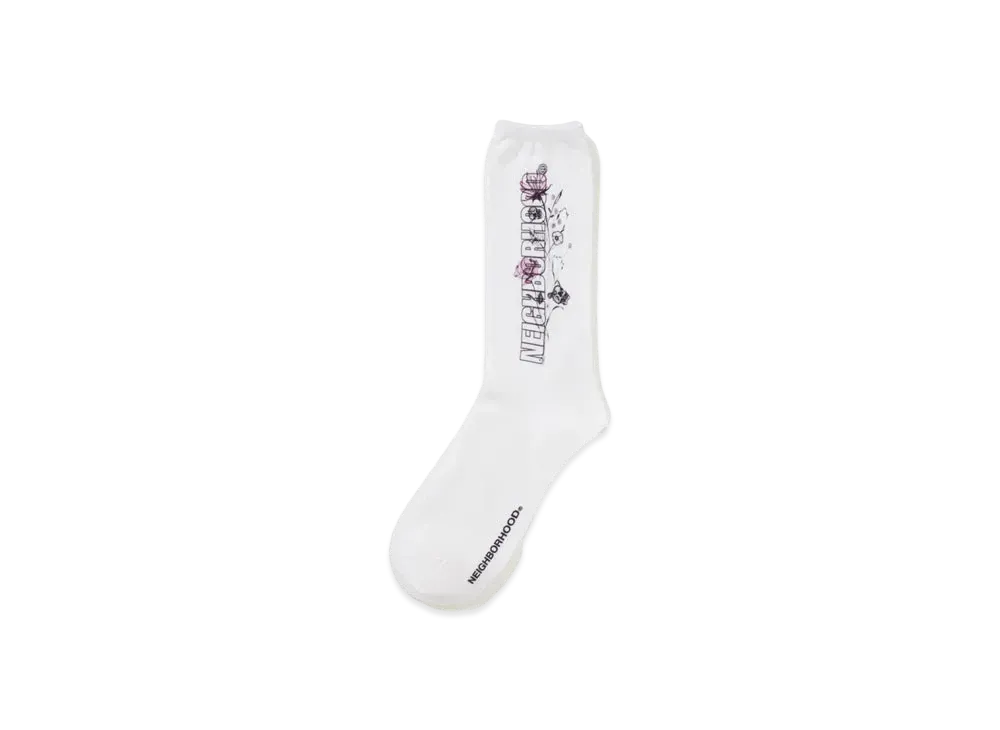 NEIGHBORHOOD x Dr WOO . Socks "White"