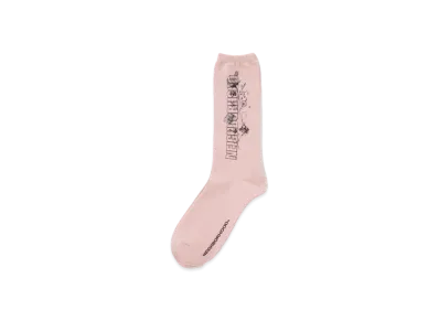 NEIGHBORHOOD x Dr WOO . Socks "Pink"