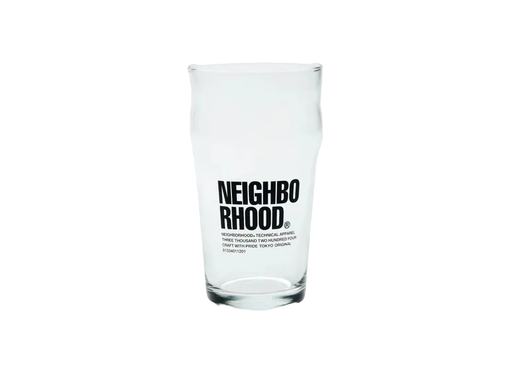 NEIGHBORHOOD Pint Glass "Clear"