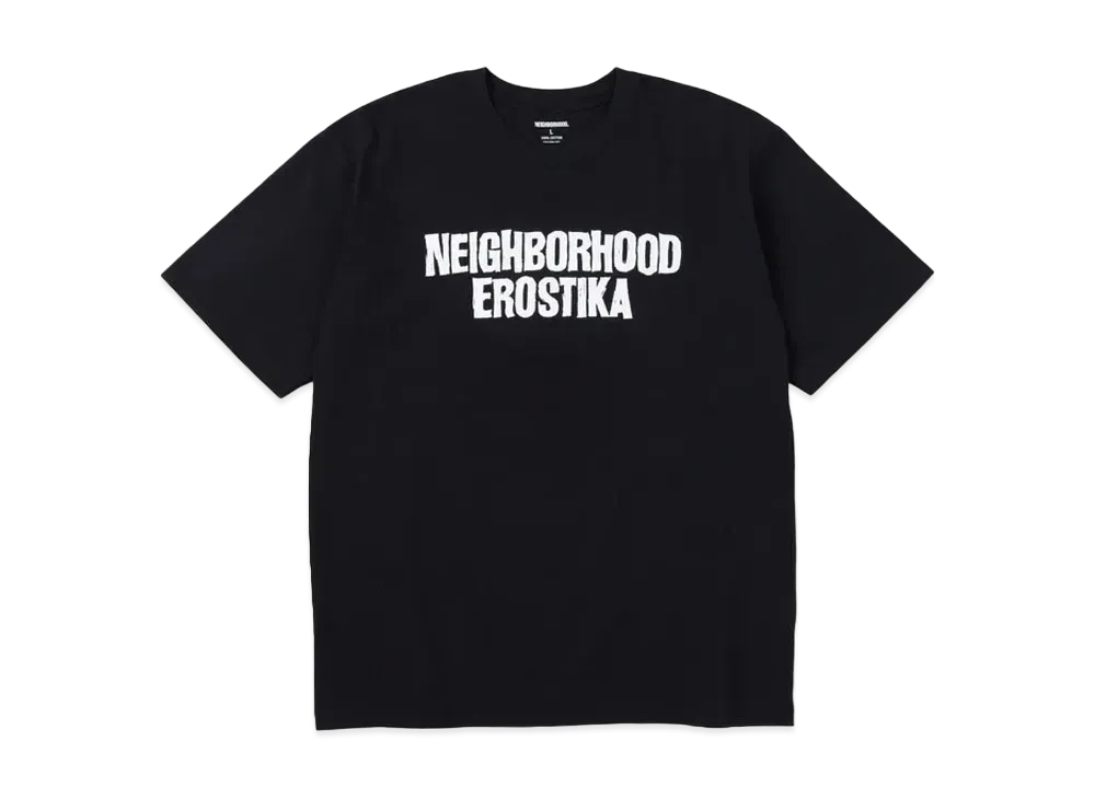 NEIGHBORHOOD x EROSTIKA . Tee SS-3 "Black"
