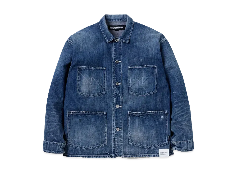 NEIGHBORHOOD Washed Coverall Jacket "Indigo"