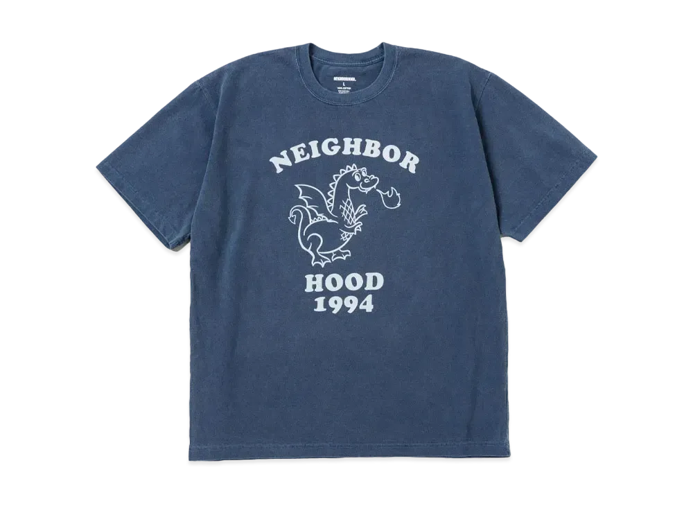 NEIGHBORHOOD NH . Tee SS-18 "Navy"