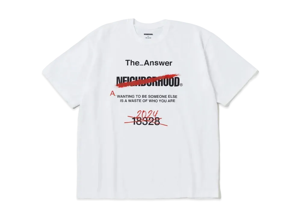 NEIGHBORHOOD NH . Tee SS-13 "White"