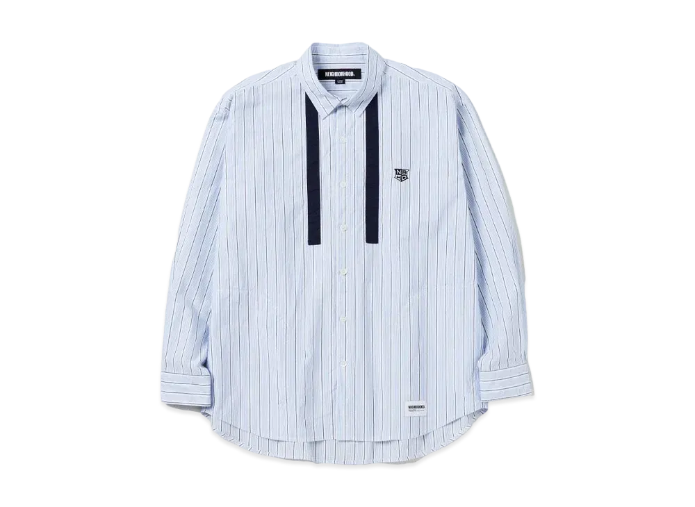 NEIGHBORHOOD Tie Shirt LS "Stripe-B"