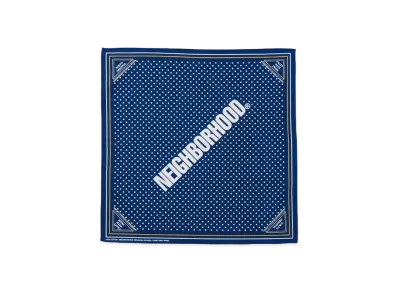 NEIGHBORHOOD Dot Bandana "Navy"